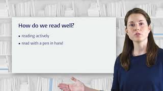 Academic reading and writing in English part 2: Reading well