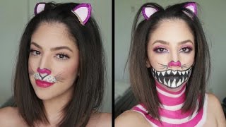 Nice Cat/Not so Nice Cat/Alice in Wonderland Inspired/Halloween Makeup Look screenshot 2
