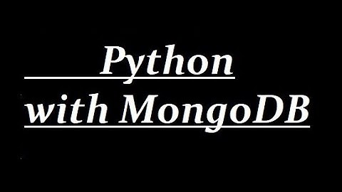 How to connect mongodb with python