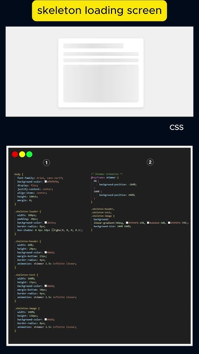 Animated Skeleton Loading Screens with HTML and CSS ๐#webdevelopment # ...