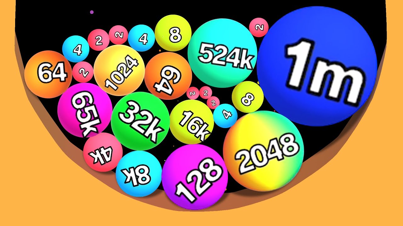 TRACE MERGE 2048 - Dig 2048 Games (2048 Sand Balls) 