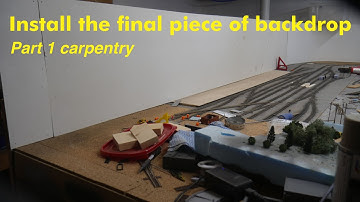 Installing Final Backdrop Part 1 Carpentry