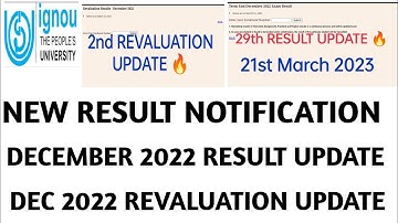 IGNOU DECEMBER 2022 REVALUATION UPDATE , 29th THEORY RESULT GYAN VANI SCHEDULE