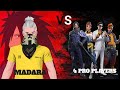 MADARA VS 4 PRO PLAYER'S 😈          #freefire #freefireshorts #freefiremax #freefireindia