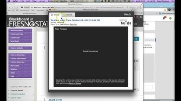 Video on Blackboard Group Discussion Board