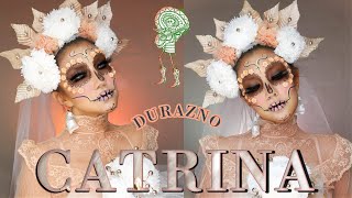 CATRINA Novia tonos DURAZNO ? PEACH sugar skull | auroramakeup