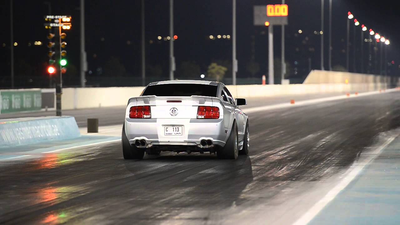 Turbo Mustang, First Run at Yas Drag Nights