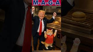 Trump and the Cats Clock In at McDonald’s to Make It Great Again AI Meme Trump and the Cats Clock In at McDonald’s to Make It Great Again AI Meme