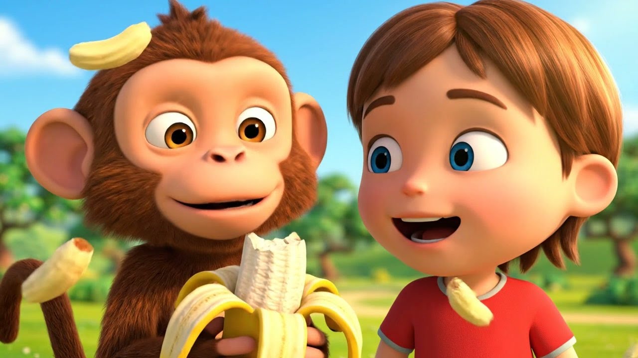 Naughty Baby Monkey Hid the Banana | Nursery Rhymes for Kids