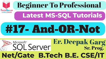 17- How to Use AND, OR, and NOT Operators in SQL | Combining Conditions in SQL Queries