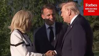 French President Emmanuel Macron Welcomes Trump To G7 Summit In France