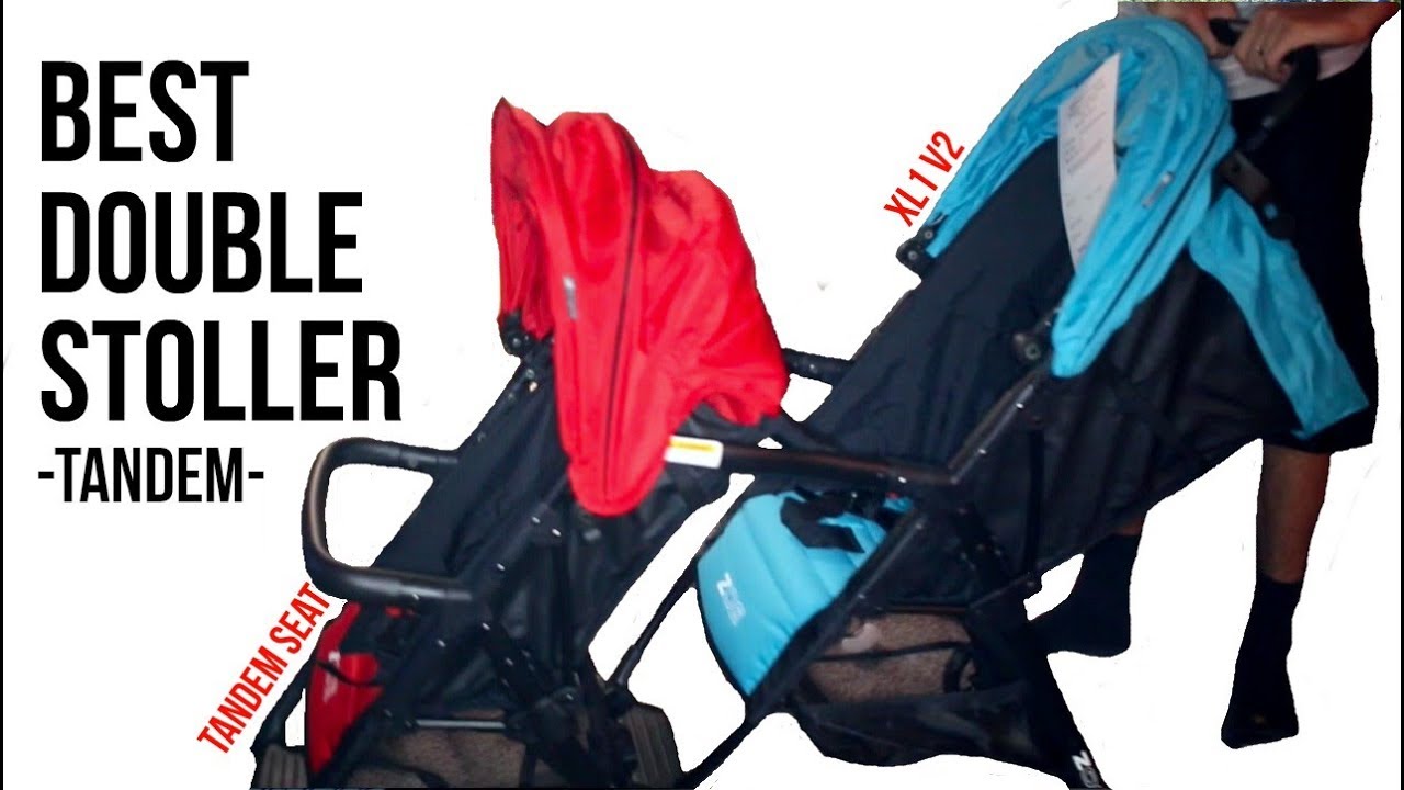 zoe tandem double stroller review