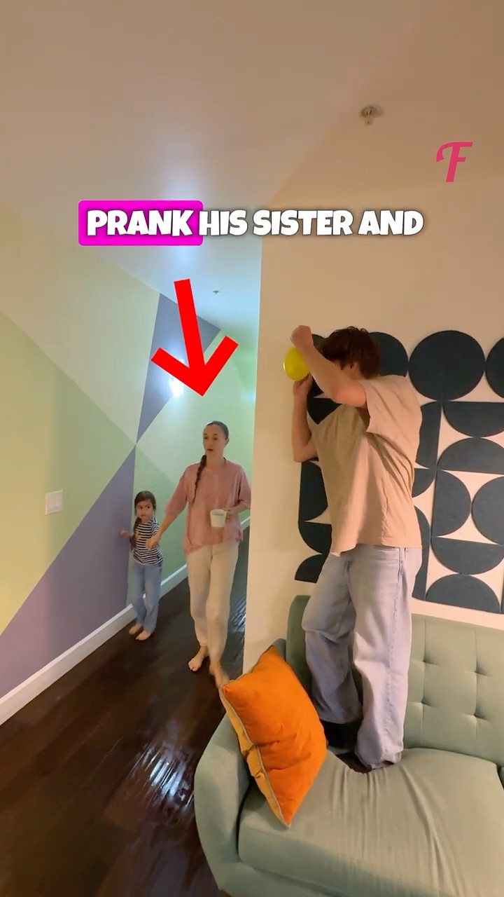 Mom CATCHES Son's Water Prank And Makes Him Pay! #shorts