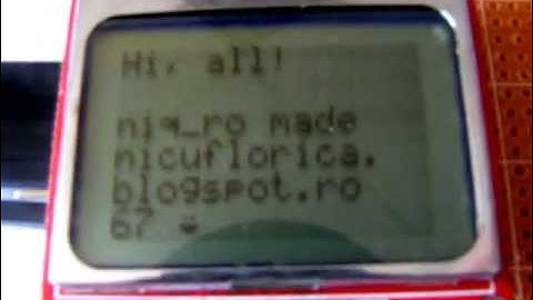 Nokia 5110 LCD (PCD8544) and Arduino