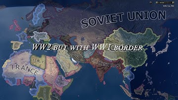 WW2 but with WW1 border - Hoi4 Timelapse