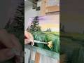 Painting process. Is it the sunrise or a sunset? #art #acrylicpainting #artwork #naturelover