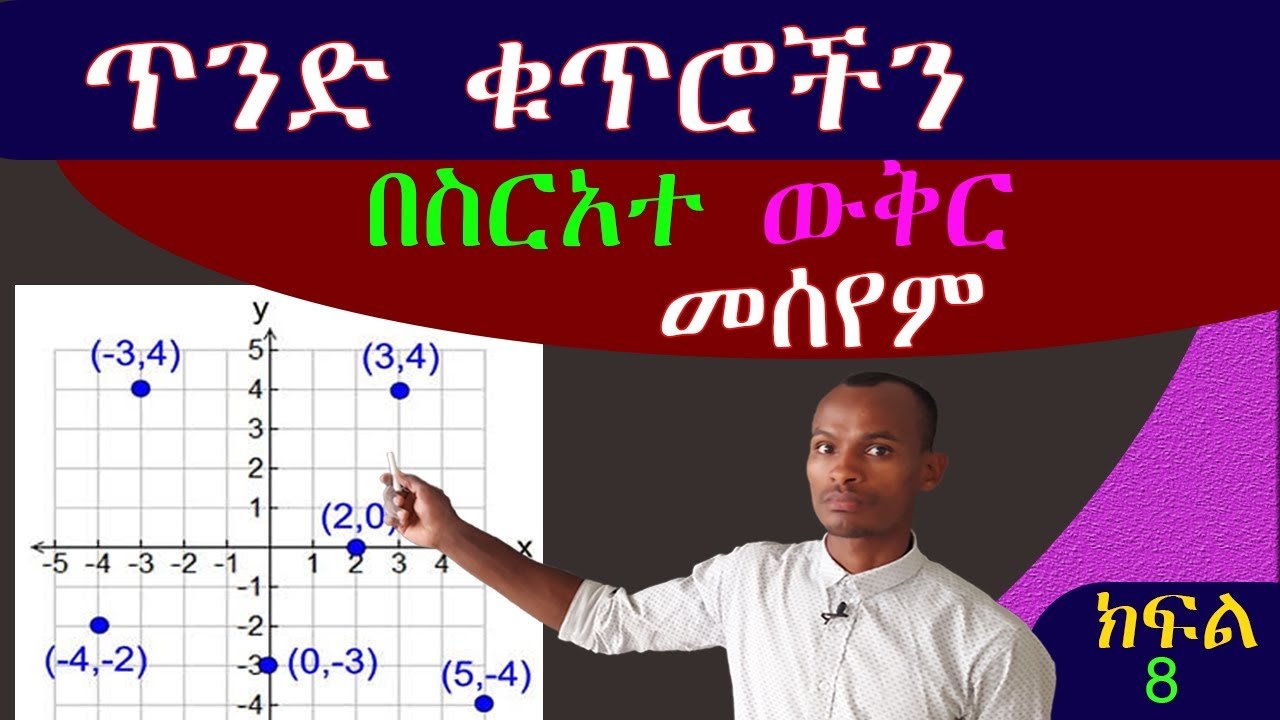 how to plot point on coordinate plane//በጣም በቀላሉ የመሰየም እንችላለን 🇪🇹🇪🇹 - YouTube