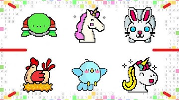 Pixelmania - Color by Number | Pixel art coloring game for kids