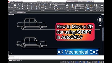 Motion of 2D Car in AutoCad.