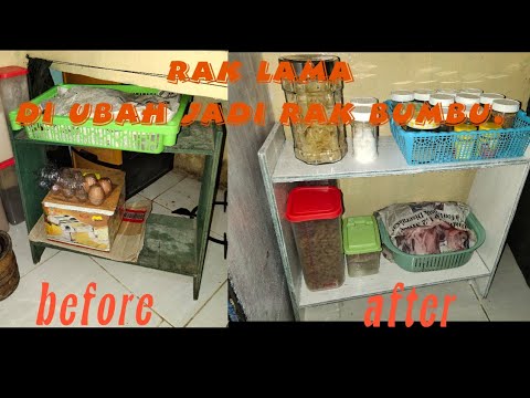 food preparation menata bumbu  bumbu  mengubah rak  kayu 