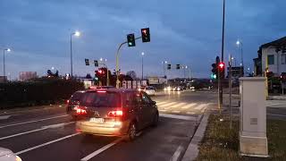 Milano traffic lights (4). Traffic lights with arrows, šviesoforai su rodyklėmis