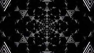 The Infinite Void | Abstract Geometric Tunnel Animation Hypnotic Monochrome Endless Triangle Loop 4K