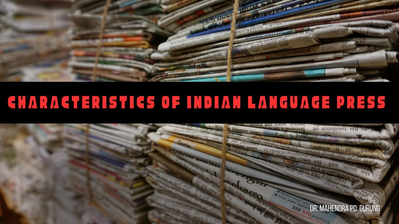 Early Indian Language Press | Vernacular Press | Print Media History |