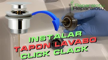 Instalar Valvula CLICK CLACK en el Lavabo. Tapón Lavabo Clic Clac