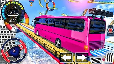 Impossible Bus Stunt Driving 2020 - Mega Ramp Racing Driving Simulator - Android GamePlay #4