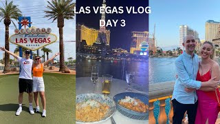 LAS VEGAS VLOG | Day 3 | Bellagio, Las Vegas sign, pool day, Lago