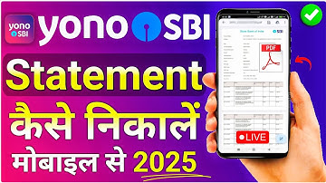 SBI Bank Statement Kaise Nikale | Yono SBI Statement Download | Yono SBI Se Statement Kaise Nikale