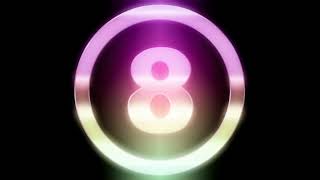 10 Second countdown - metallic pastels black - Free to use