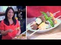 Easy Appetizer, Melon, Mozzarella, and Ham Skewers Recipe, Yum How To