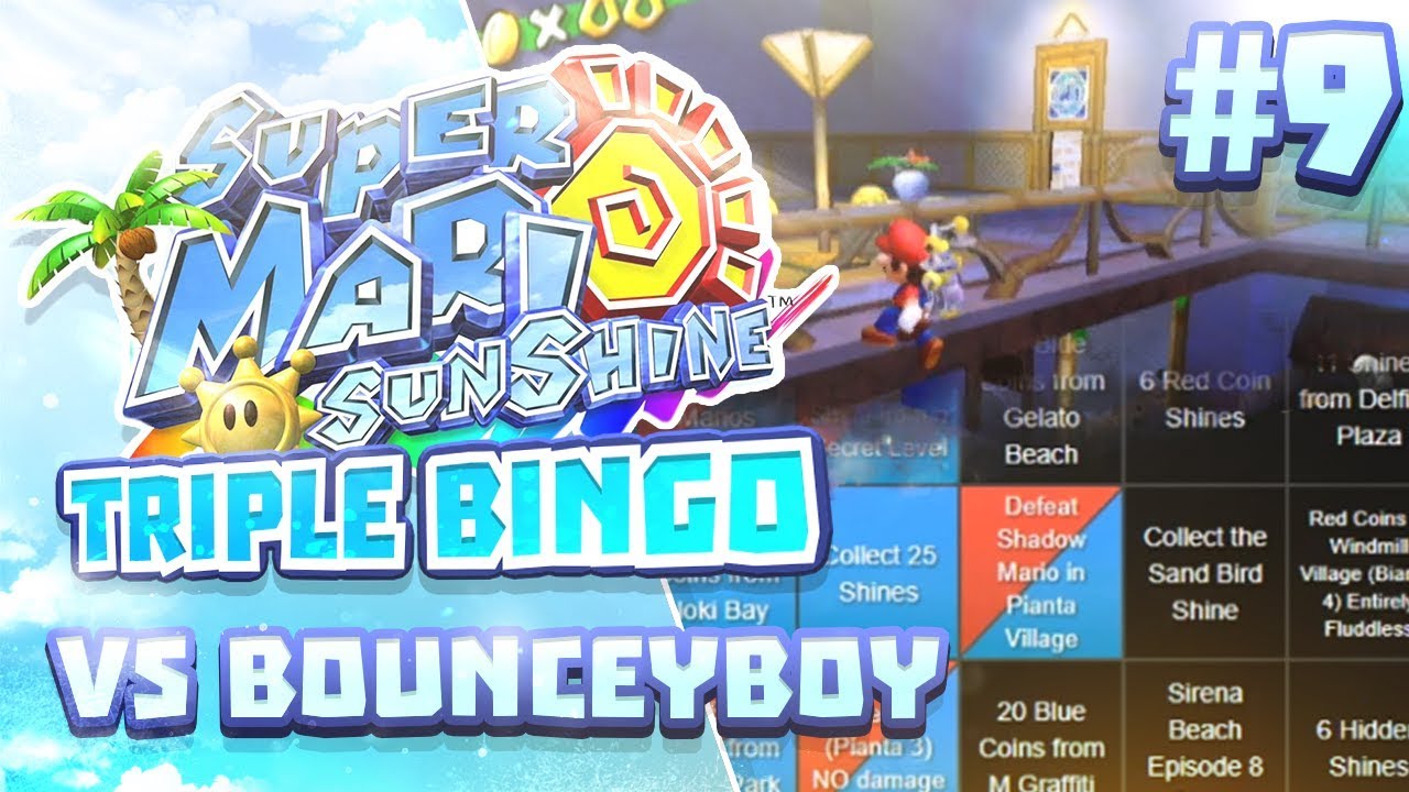 Super Mario Sunshine Triple Bingo vs BounceyBoy #9