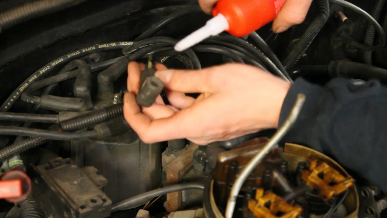 how to clean the ignition contact points on a distributor