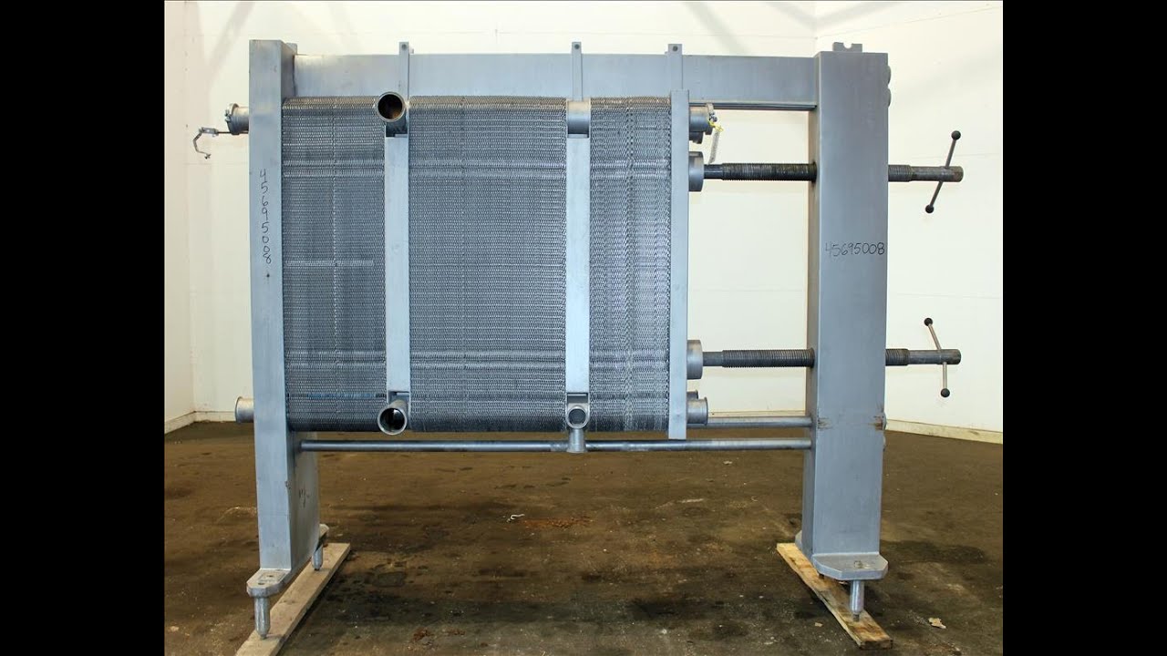 Used- GEA Ahlborn GMBH Varitherm Plate Heat Exchanger - stock ...