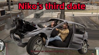 In traffic at a speed of 9999999, Niko's third date！ - GTA4