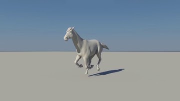 Horse running animation