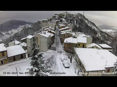 Timelapse webcam NEVE Monteferrante (CH) 800m  12/15 Febbraio 2021