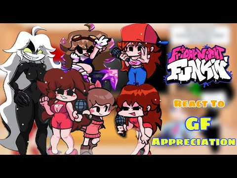Fnf React To GF Appreciation || Cute Skins of Playable Girlfriend Sing Release
