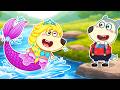 La sirena de hielo 🧜‍♀️❄️ Rescatar a Wolfoo del tiburón 🦈 Cuentos para Niños de Wolfoo en Español