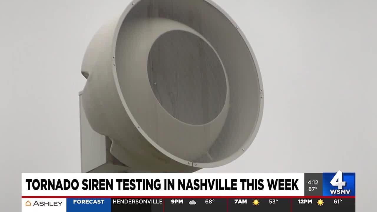 Tornado siren testing in Nashville this week - YouTube