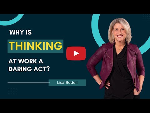 Most of us don't set aside time to think at work | Lisa Bodell