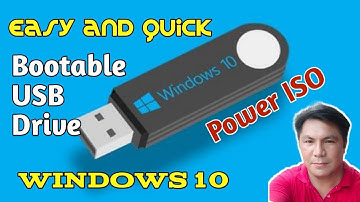 How to make bootable usb windows 10 using power ISO (easy and quick)