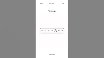 Week #notion #widget #notionwidget #week #weekly #calendar #date