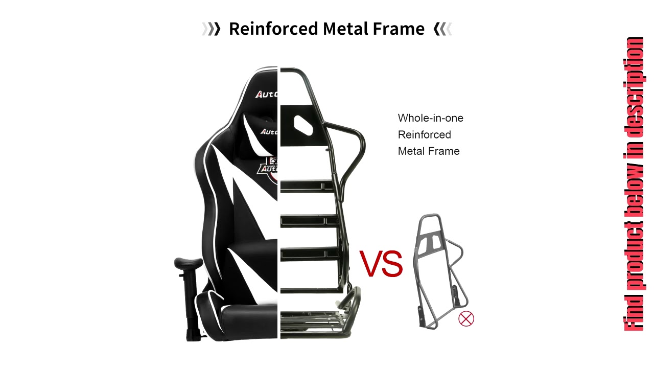 AutoFull Big and Tall Gaming Chair, Ergonomic Video Game Chair YouTube