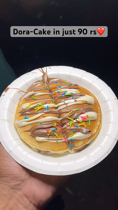 Dora-Cake in just 90 rs❤️ #shorts #streetfood #foodshorts #doraemon