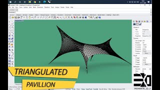 Triangulated Pavilion  | Grasshopper 3D | ar jeevan kumar