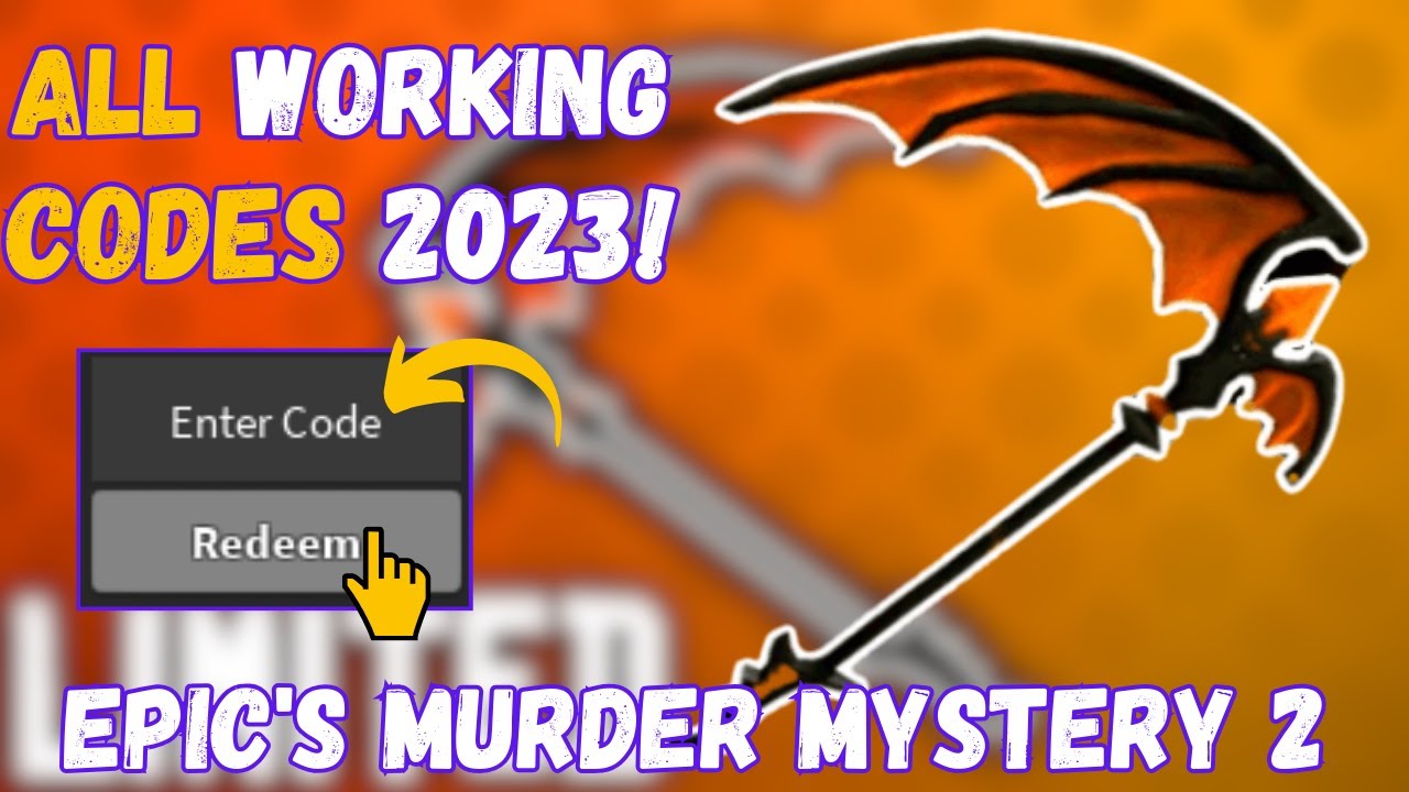 Epics Murder Mystery 2 Codes Wiki for December 2023 - MrGuider