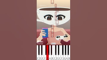 She Just Wanted to Clean the Floor | Brainrot Animation (@fash) - Octave Piano Tutorial